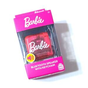 BARBIE Pink Bitty Box Mini Bluetooth Speaker W/ Keychain & Charger, 4H+ Playtime